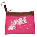 Two-Tone Coin Purse with Keyring